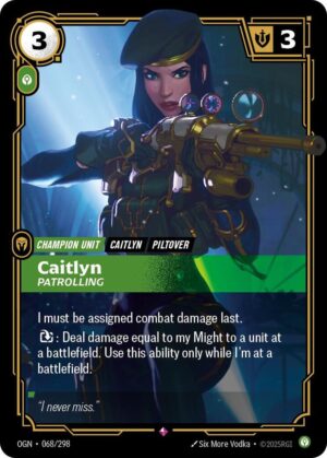 Caitlyn - Patrolling - Origins