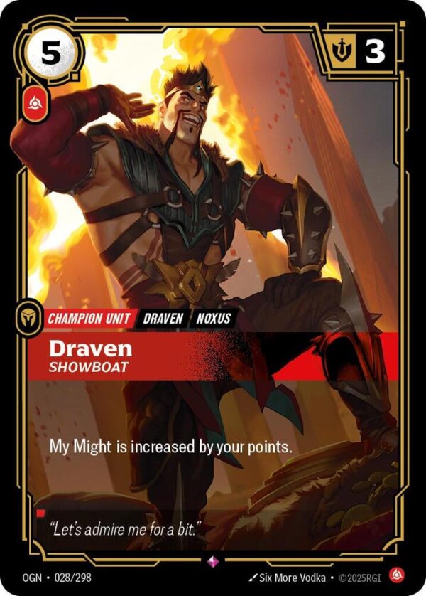 Draven - Showboat - Origins