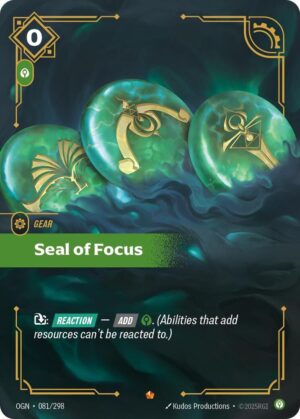 Seal of Focus - Origins