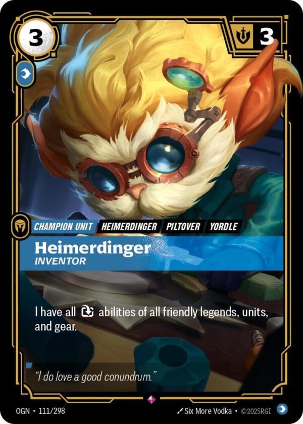 Heimerdinger - Inventor - Origins