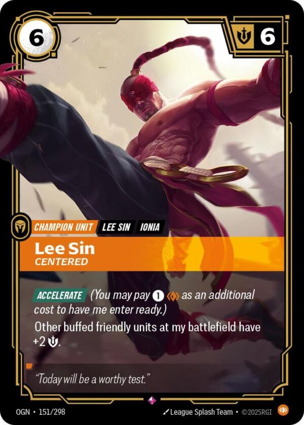 Lee Sin - Centered - Origins