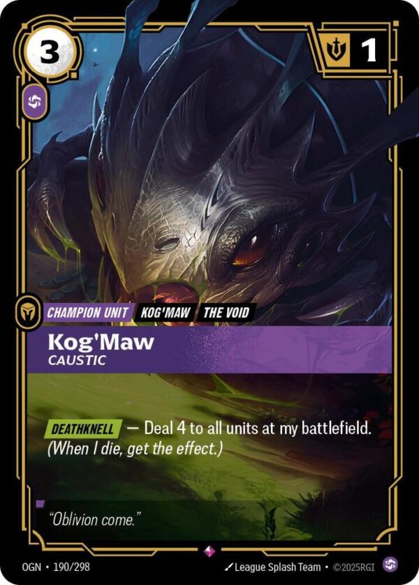 Kog'Maw - Caustic - Origins
