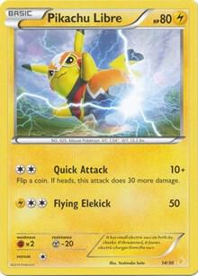 Pikachu Libre (14 - Non-Holo) - XY/LP