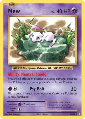 Mew Holo - XY - Evolutions NM