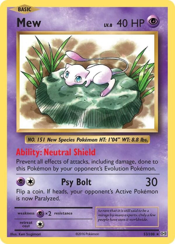 Mew Holo - XY - Evolutions NM