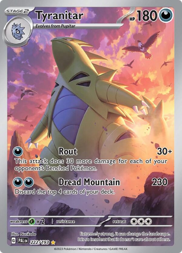 Tyranitar - 222/193 - SV02: Paldea Evolved NM
