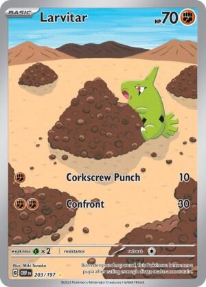 Larvitar - 203/197 - SV03: Obsidian Flames NM