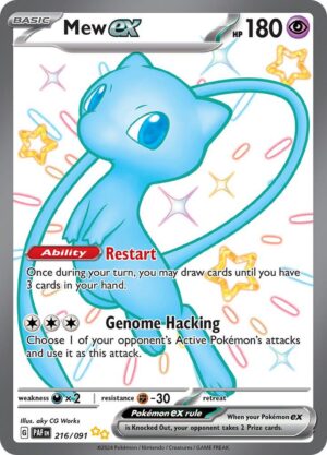 Mew ex - 216/091 - SV: Paldean Fates NM