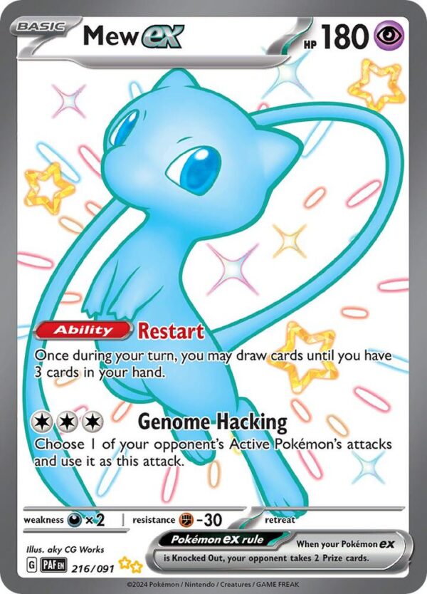 Mew ex - 216/091 - SV: Paldean Fates NM
