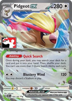 Pidgeot ex - Prize Pack Series Cards NM