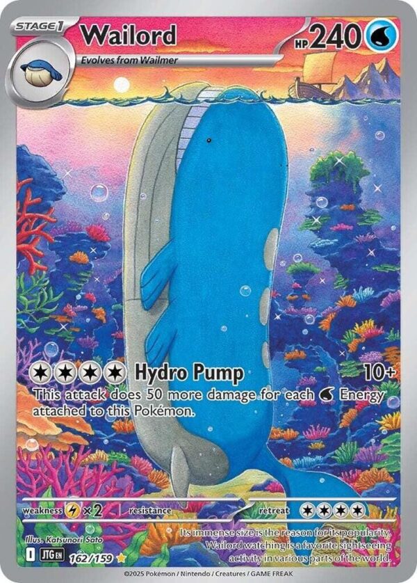 Wailord - 162/159 - SV09: Journey Together NM
