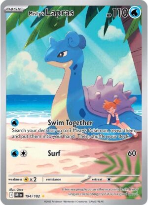 Misty's Lapras - 194/182 - SV10: Destined Rivals NM