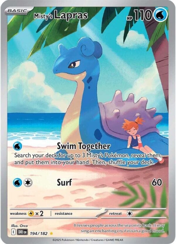 Misty's Lapras - 194/182 - SV10: Destined Rivals NM
