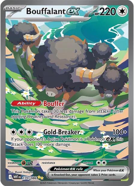 Bouffalant ex - 170/086 - SV: White Flare NM