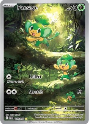 Pansage - 089/086 - SV: Black Bolt NM