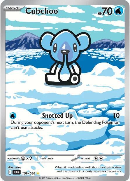Cubchoo - 109/086 - SV: Black Bolt NM