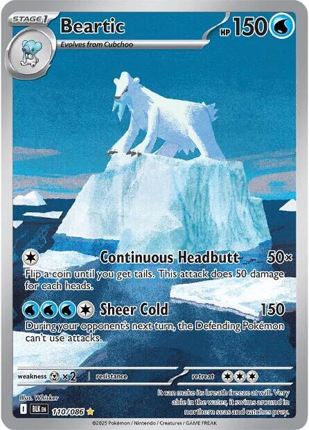Beartic - 110/086 - SV: Black Bolt NM