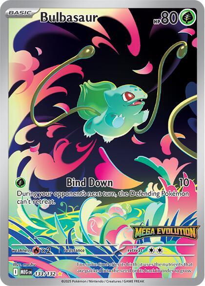 Bulbasaur - 133/132 (Mega Evolution Stamped) Sellado