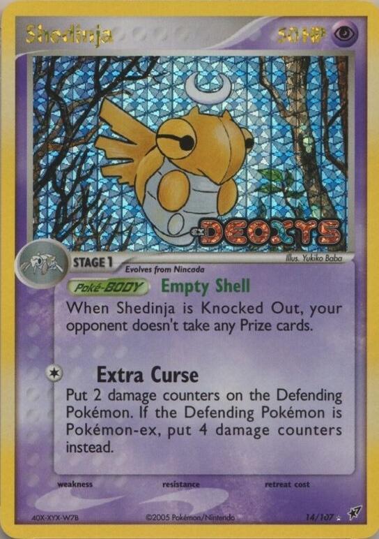Shedinja - Deoxys Reverse Holo HP