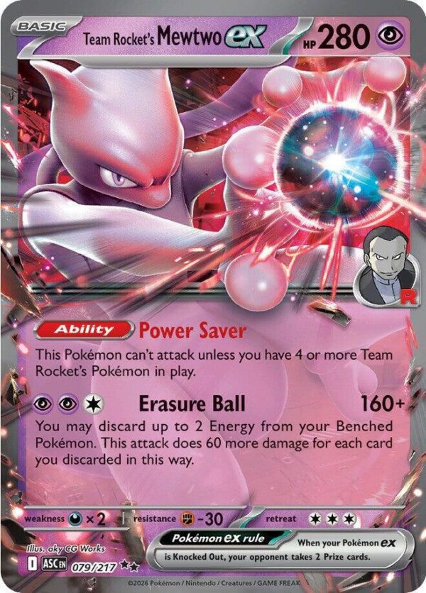 Team Rocket's Mewtwo ex - 079/217 - ME: Ascended Heroes