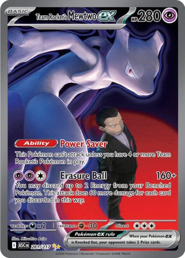 Team Rocket's Mewtwo ex - 281/217 - ME: Ascended Heroes