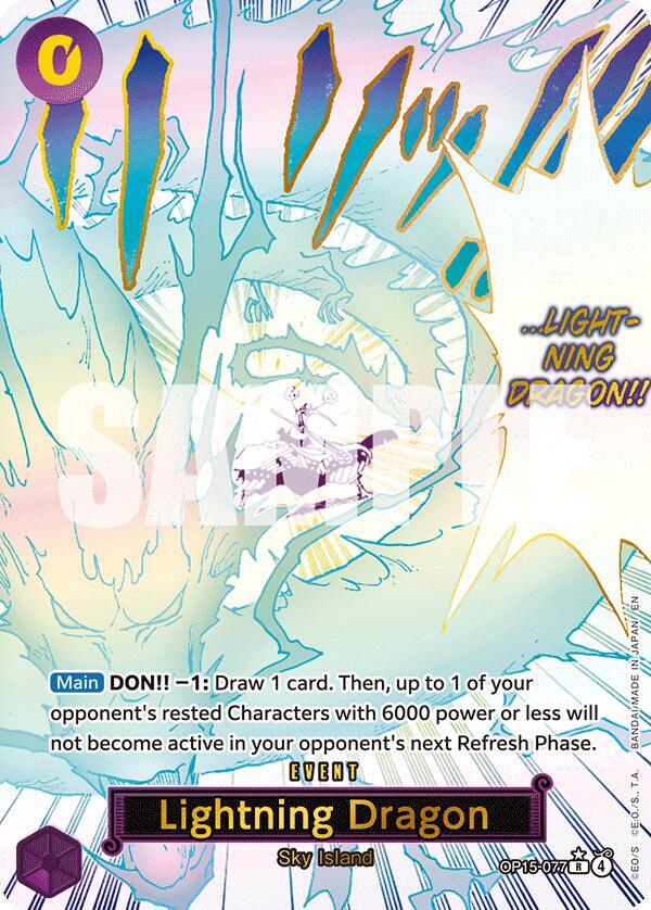 Lightning Dragon (Alternate Art) (OP15-EB04)