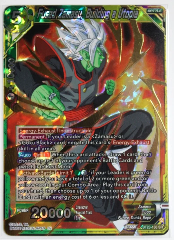 Fused Zamasu, Building a Utopia SR - Perfect Combination